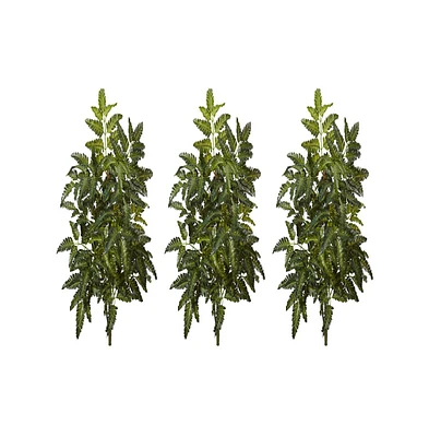 Slickblue Bracken Fern Artificial PlantBracken Fern Artificial Plant for Natural-Looking Greenery (Set of 3)