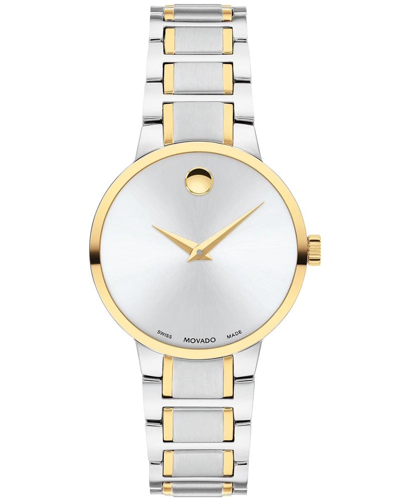 Movado Women's Portfolio Swiss Quartz Stainless Steel Yellow Pvd Watch 28MM - Two