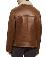 Guess Men's Toni Asymmetrical Faux Leather Jacket