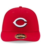 New Era Men's Red Cincinnati Reds National Baseball Hall of Fame Low Profile 59FIFTY Fitted Hat