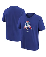 Nike Big Boys and Girls Royal New England Patriots Rewind Essential T-Shirt