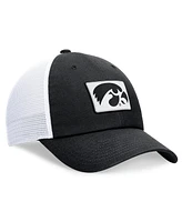 Nike Men's Black/White Iowa Hawkeyes Primetime Club Trucker Adjustable Hat