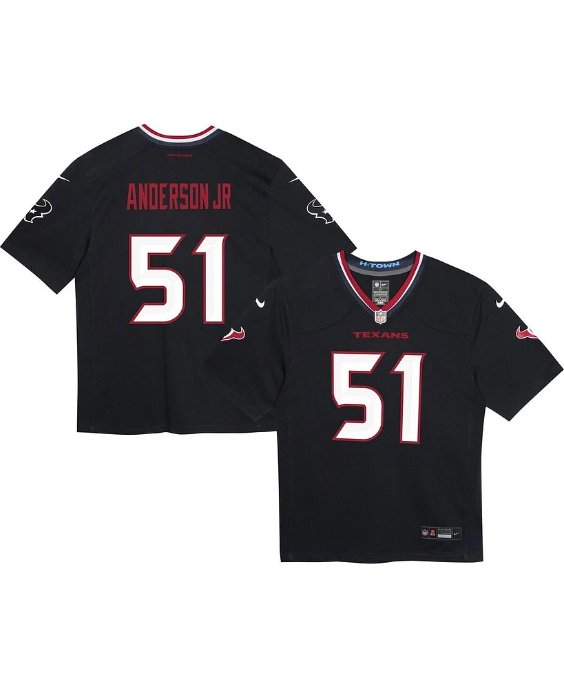 Nike Baby Boys and Girls Will Anderson Jr. Navy Houston Texans Game Jersey