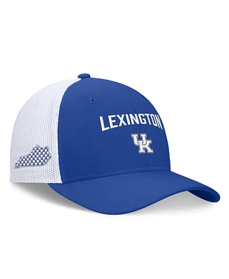 Nike Men's Royal/White Kentucky Wildcats Primetime Rise City Trucker Adjustable Hat