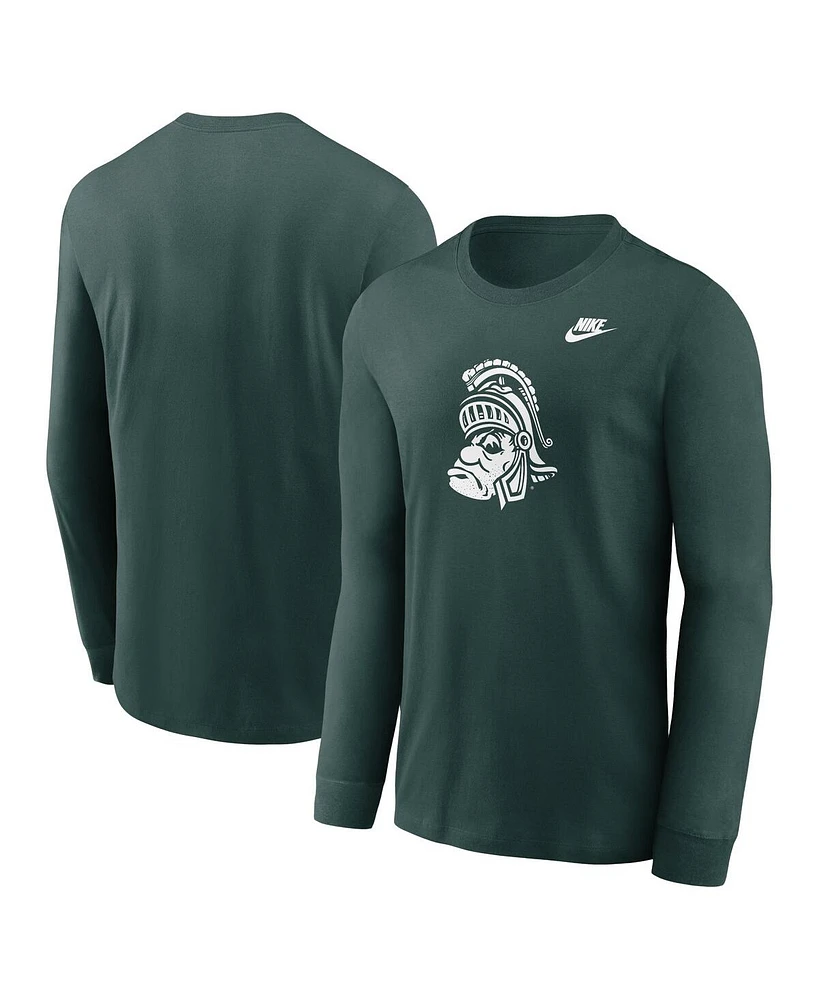 Nike Men's Michigan State Spartans Legacy Primary Logo Long Sleeve T-Shirt