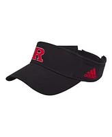 Adidas Men's Black Rutgers Scarlet Knights Locker Room Team Adjustable Visor