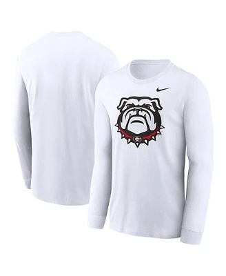 Nike Men's White Georgia Bulldogs Alternate Logo Long Sleeve T-Shirt