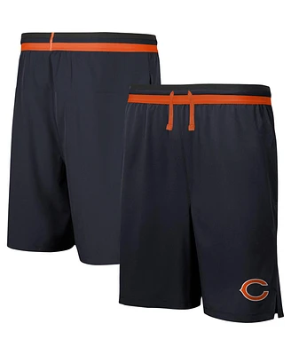 Outerstuff Men's Navy Chicago Bears Cool Down Tri-Color Elastic Training Shorts