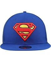 New Era Big Boys and Girls Blue Superman 9FIFTY Trucker Snapback Hat