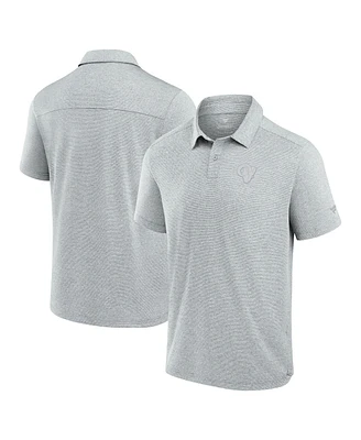 Fanatics Men's Gray Los Angeles Rams Front Office Tech Polo Shirt