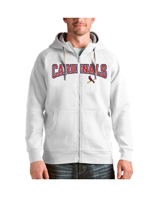 Antigua Men's St. Louis Cardinals Team Logo Victory Full-Zip Hoodie