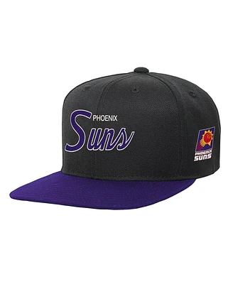 Mitchell & Ness Big Boys and Girls Black Phoenix Suns Team Script Snapback Hat