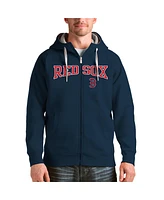 Antigua Men's Navy Boston Red Sox Team Logo Victory Full-Zip Hoodie