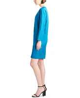 Natori Women's Long-Sleeve V-Neck Jacquard Dress