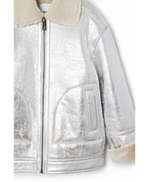 Desigual Girls Girls's Metallic shearling jacket