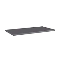 vidaXL Bookshelf Boards 8 pcs High Gloss Gray 23.6"x11.8"x0.6" Engineered Wood