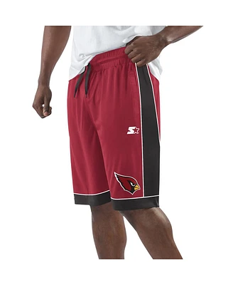 Starter Men's Cardinal/Black Arizona Cardinals Fan Favorite Fashion Shorts