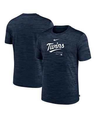 Nike Men's Navy Minnesota Twins Authentic Collection Velocity Performance Practice T-Shirt