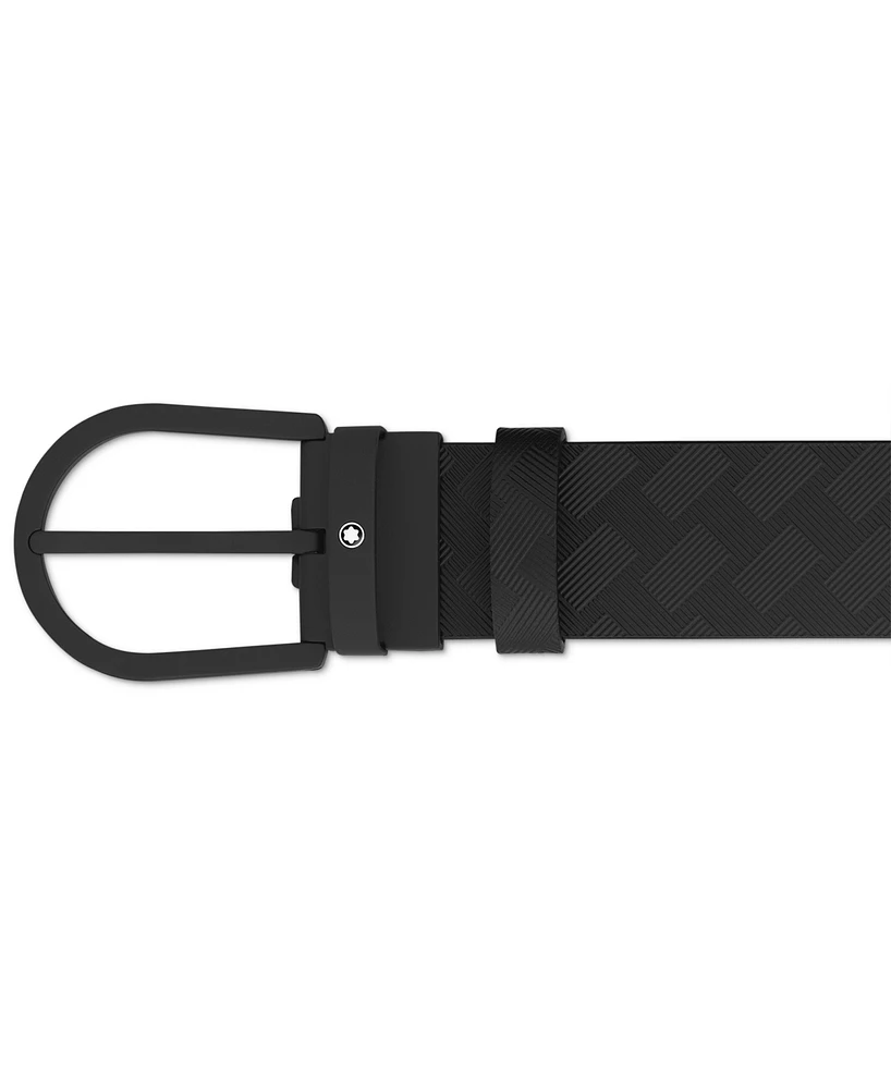 Montblanc Men's Extreme 3.0 Leather Horseshoe Buckle Belt