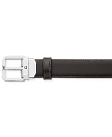 Montblanc Men's Reversible Leather Square Buckle Belt