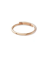 Swarovski Dextera Magnetic Closure, White, Rose Gold-Tone Plated Bangle