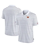 Nike Men's White/Black Washington Commanders Sideline Lock Up Victory Performance Polo