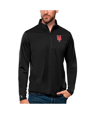 Antigua Men's New York Mets Tribute Quarter-Zip Pullover Top