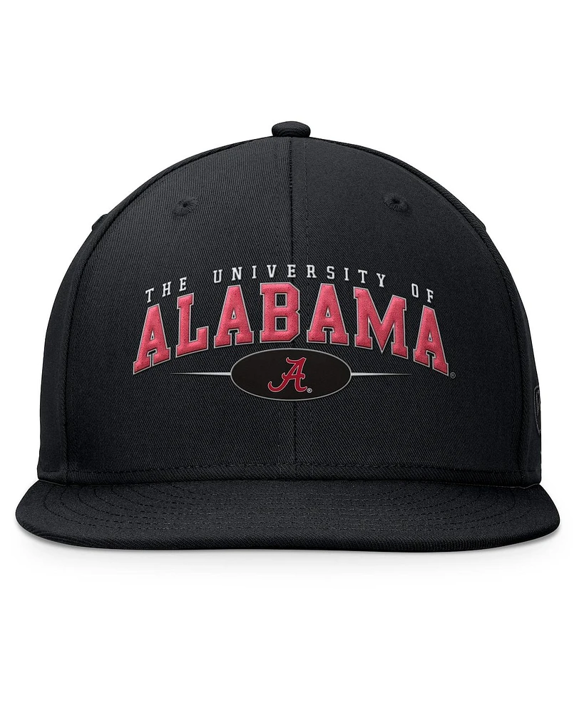 Top of the World Men's Black Alabama Crimson Tide Bullpen Snapback Hat
