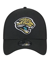 New Era Men's Black Jacksonville Jaguars Throwback Logo Standard 39THIRTY Flex Hat