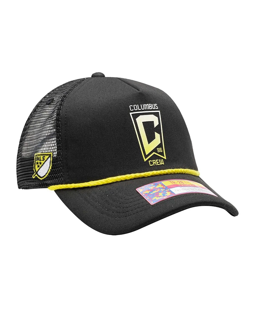 Fan Ink Men's Black Columbus Crew Atmosphere Trucker Adjustable Hat