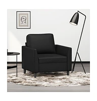 vidaXL Sofa Chair Black 23.6" Faux Leather