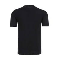 Bellemere Men's Essential Cashmere Silk Slim Fit T-Shirt - Consider Sizing Up for a Relaxed