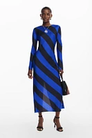 Desigual Women's Striped midi dress