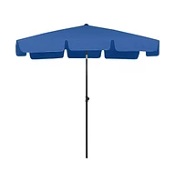 vidaXL Beach Umbrella Azure Blue 78.7"x49.2"