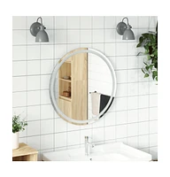 vidaXL Led Bathroom Mirror 27.6" Round