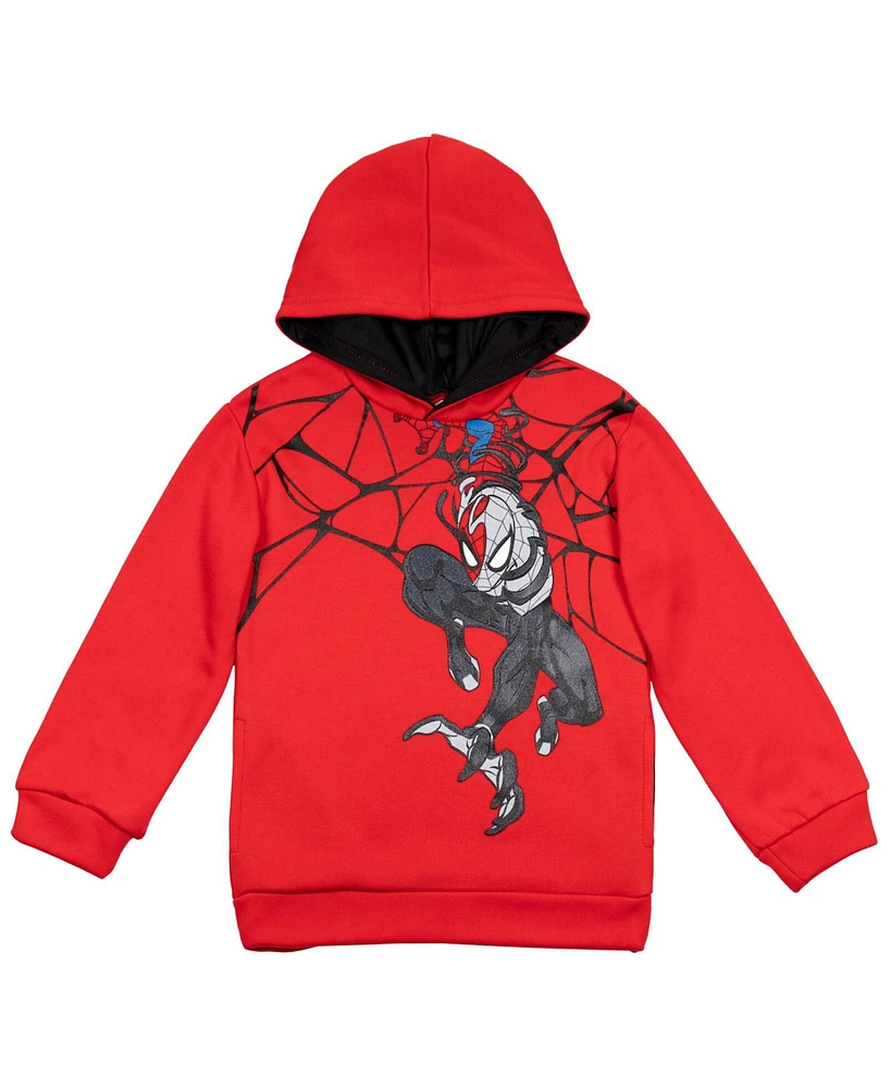 Marvel Toddler Boys Spider-Man Avengers Hulk Miles Morales Captain America Fleece Hoodie to