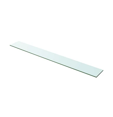 vidaXL Shelf Panel Glass Clear 39.4"x4.7"