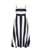 City Chic Women's Simone Stripe Maxi Dress