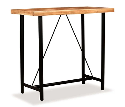 vidaXL Bar Table Solid Acacia Wood 47.2"x23.6"x42.1"