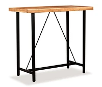 vidaXL Bar Table Solid Acacia Wood 47.2"x23.6"x42.1"