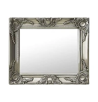 vidaXL Wall Mirror Baroque Style 19.7"x15.7" Silver