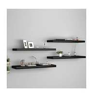 vidaXL Floating Wall Shelves 4 pcs 31.5"x9.3"x1.5" Mdf