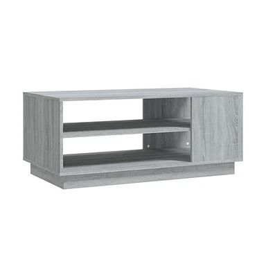 vidaXL Coffee Table Gray Sonoma 40.2"x21.7"x16.9" Engineered Wood