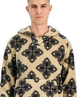 Sun + Stone Men's Tate Mosaic-Print Fleece Hoodie, Created for Macy's