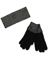 Michael Kors Women's Studded Gloves & Headband Set