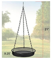 Sorbus Hanging Tray Metal Bird Feeder