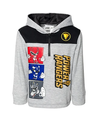 Power Rangers Boys Fleece Half Zip Pullover Hoodie to