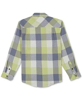 Quiksilver Big Boys Mother Fly Loose-Fit Check Button-Down Flannel Shirt