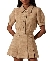 Astr the Label Women's Bronwyn Tweed Shirt Jacket