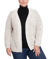 Joseph A Plus Cable Knit Cardigan Sweater